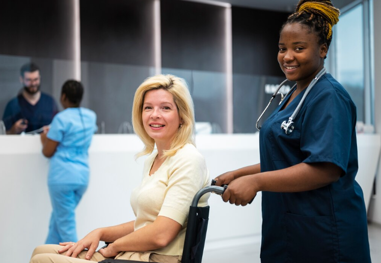 caregiver and patient
